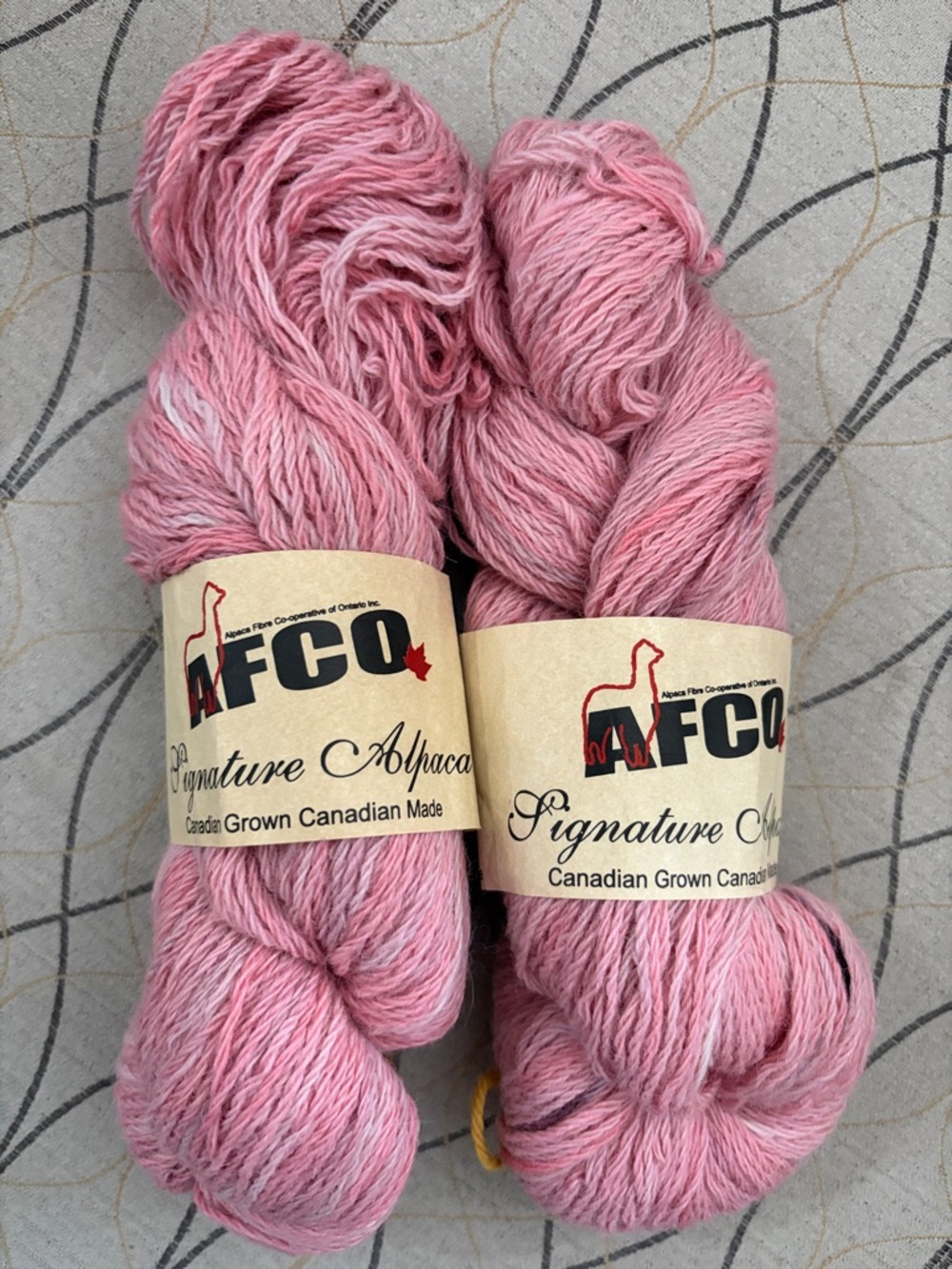 Signature Alpaca Hand-Dyed Pink Yarn Skeins